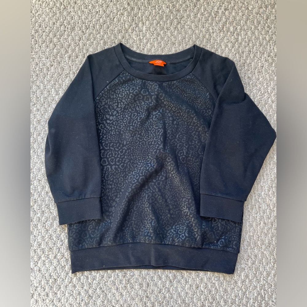 Joe fresh animal print crew neck